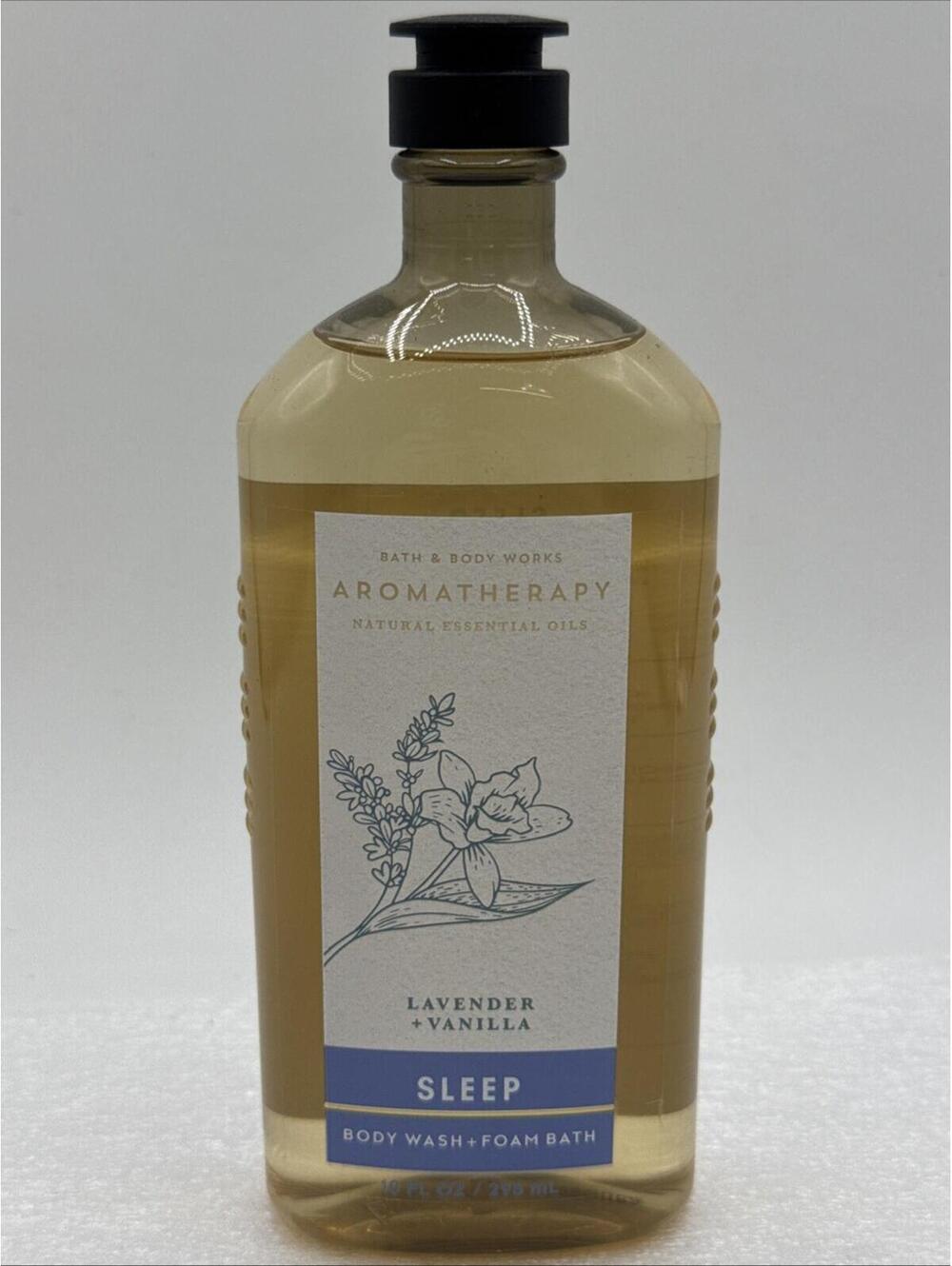 Bath & Body Works Aromatherapy Sleep Lavender Vanilla Body Wash Foam Bath 10FlOz